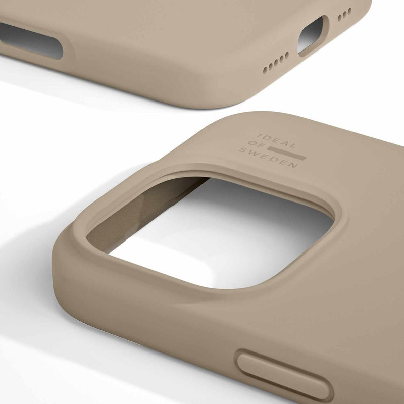 IDSICMSI2467P128 Silicone Case MagSafe iPhone 16 Pro Max Beige