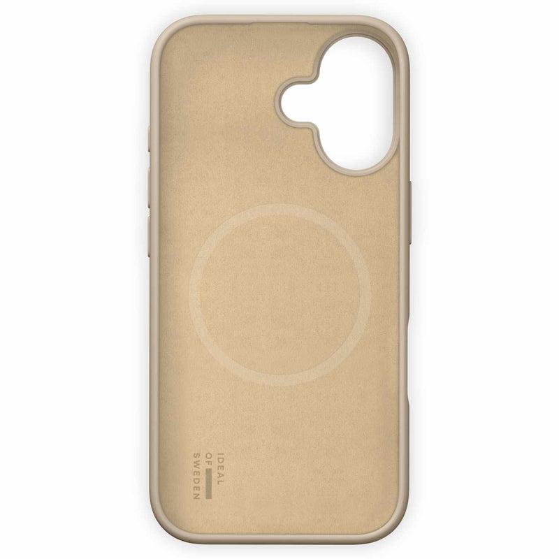 IDSICMSI2461128 Silicone Case MagSafe iPhone 16 Beige