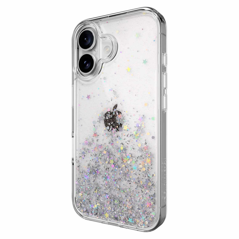 SwitchEasy Starfield 3D Glitter Case Transparent for iPhone 16