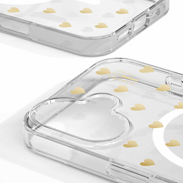 Ideal of Sweden Clear Case Mid Magsafe Golden Hearts for Fall Launch 6.7
