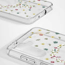 IDCLCMSS25507 Clear Case Mid Compatible w/MagSafe Galaxy S25/S24 Petite Floral
