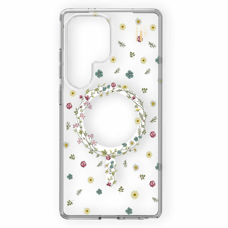 IDCLCMSS25U507 Clear Mid Case w/Magnets Galaxy S25 Ultra Petite Floral