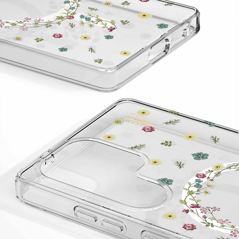 IDCLCMSS25U507 Clear Mid Case w/Magnets Galaxy S25 Ultra Petite Floral