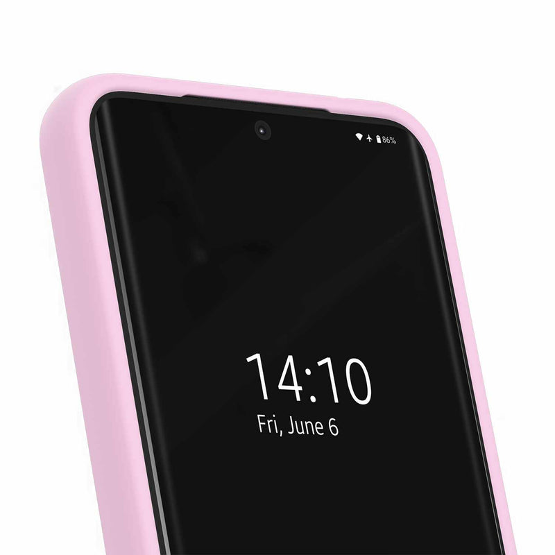 IDSICMSS25498 Silicone Case Compatible w/MagSafe Galaxy S25/S24 Bubblegum Pink