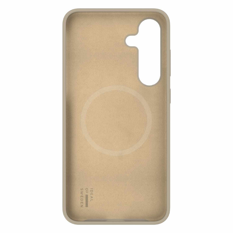 IDSICMSS25P128 Silicone Case Compatible w/MagSafe Galaxy S25+/S24+ Beige