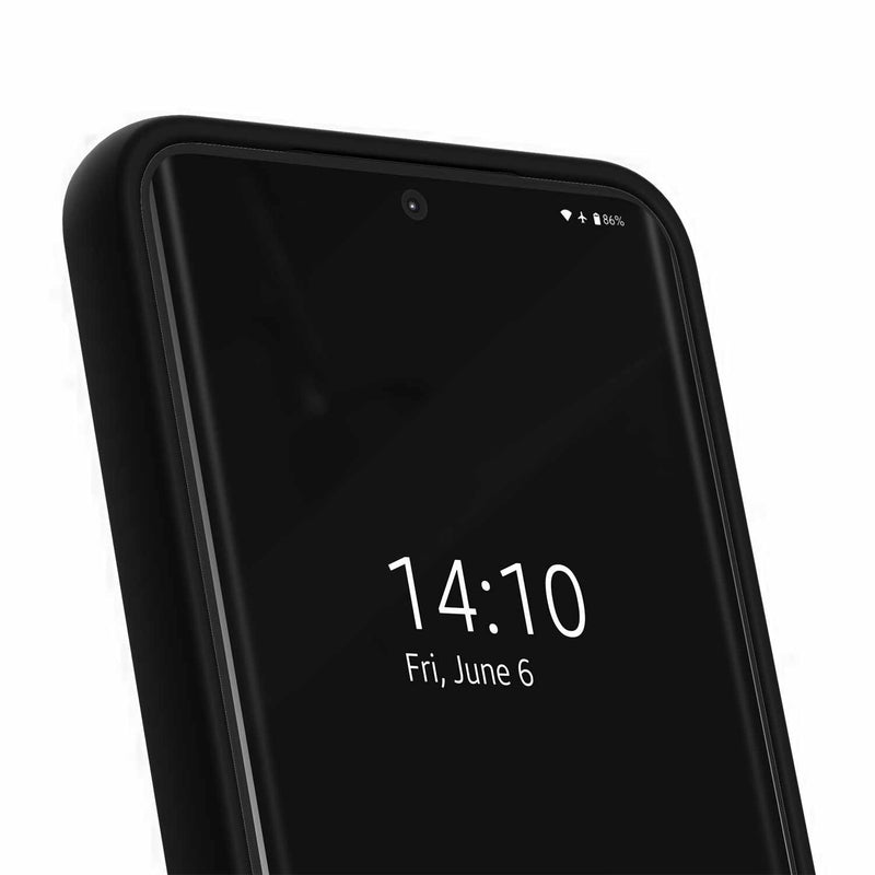 IDSICMSS25P01 Silicone Case Compatible w/MagSafe Galaxy S25+/S24+ Black