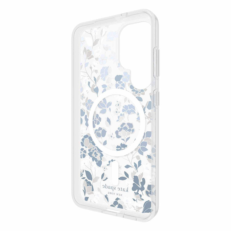 KS055948 Protective MagSafe Case Galaxy S25 Flowerbed Blue with Gems