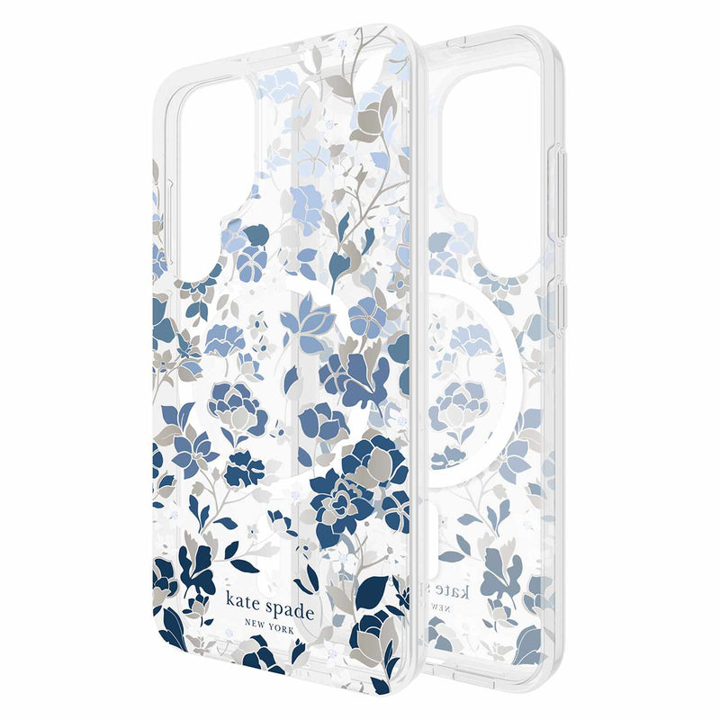 KS055948 Protective MagSafe Case Galaxy S25 Flowerbed Blue with Gems