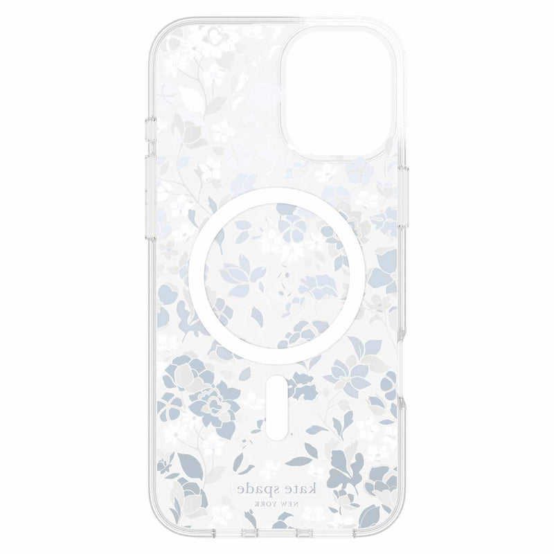 KS054464 Protective Hardshell Case w/MagSafe iPhone 16 Pro Max Flowerbed Blue with Gems