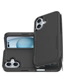 SFQHIPH16BK Generic Rugged Case iPhone 16 Black