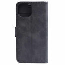 Blu Element Vegan Leather Folio Wallet Case Black for iPhone 16 Black