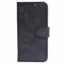 Blu Element Vegan Leather Folio Wallet Case Black for iPhone 16 Black