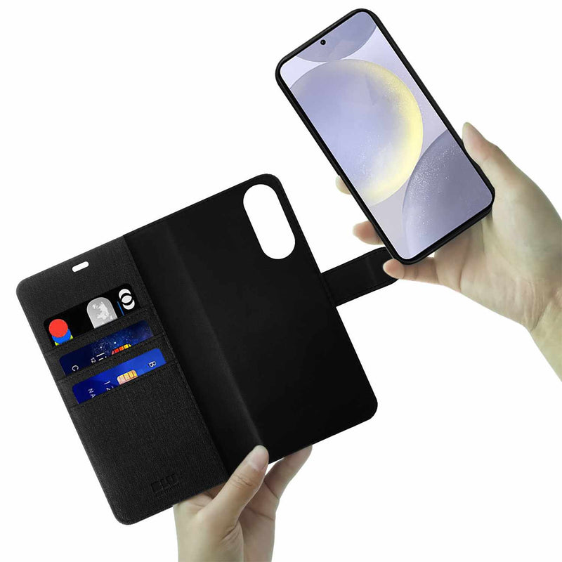 BESEDGE2 Folio 2-in-1 Case Galaxy S25 Edge Black