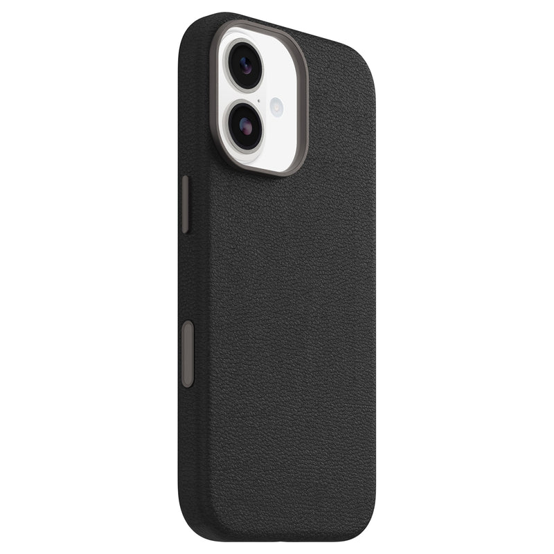 7799012 Symmetry Cactus Leather MagSafe Case w/Camera Control iPhone 17 Noir Ash (Black)