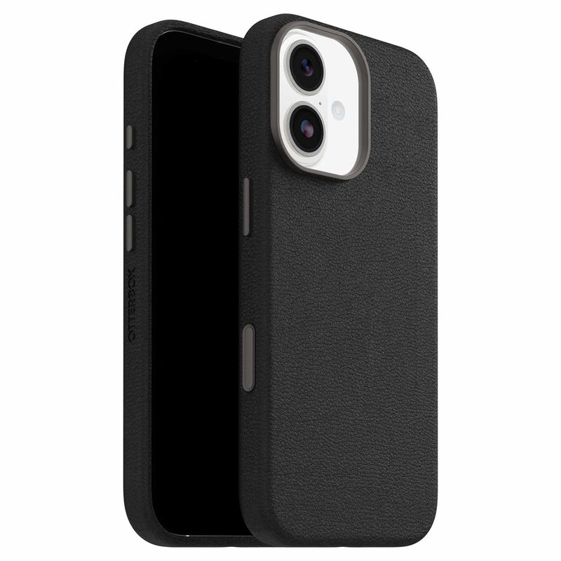 7799012 Symmetry Cactus Leather MagSafe Case w/Camera Control iPhone 17 Noir Ash (Black)