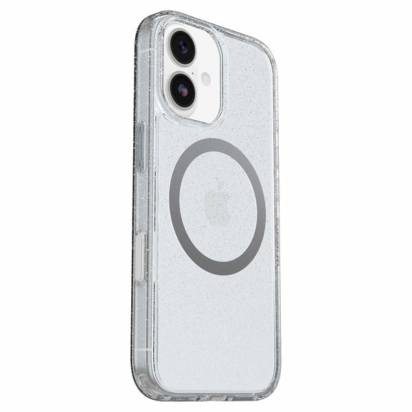 OtterBox Symmetry Clear MagSafe Case w/Camera Control Stardust 3.0 with Blue Tint (Clear) for iPhone 17