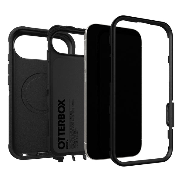 76000097 Defender Pro MagSafe Case w/Holster in Bulk Packaging iPhone Air Black