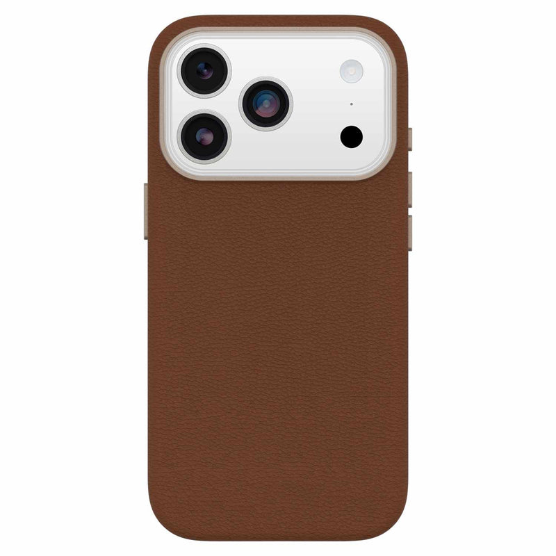 7799048 Symmetry Cactus Leather MagSafe Case w/Camera Control iPhone 17 Pro Dessert Saddle (Brown)