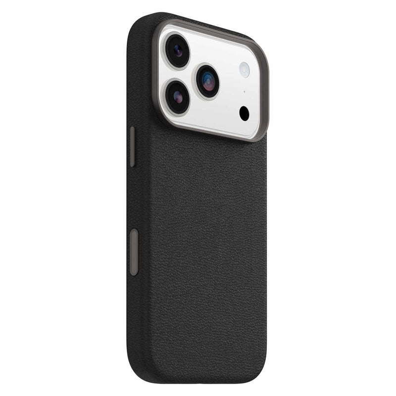 7799044 Symmetry Cactus Leather MagSafe Case w/Camera Control iPhone 17 Pro Noir Ash (Black)