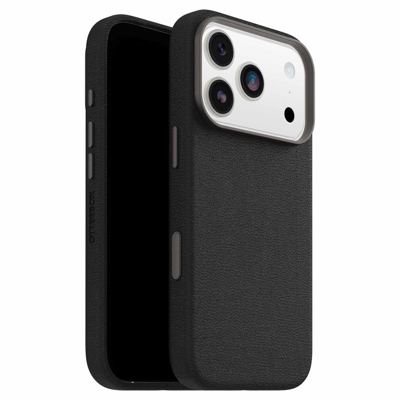 7799044 Symmetry Cactus Leather MagSafe Case w/Camera Control iPhone 17 Pro Noir Ash (Black)