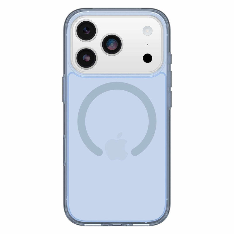 OtterBox Symmetry Clear MagSafe Case w/Camera Control Silver Glade (Blue) for iPhone 17 Pro