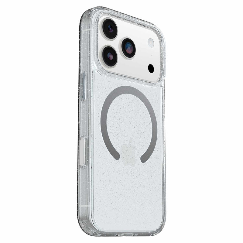 OtterBox Symmetry Clear MagSafe Case w/Camera Control Stardust 3.0 with Blue Tint (Clear) for iPhone 17 Pro