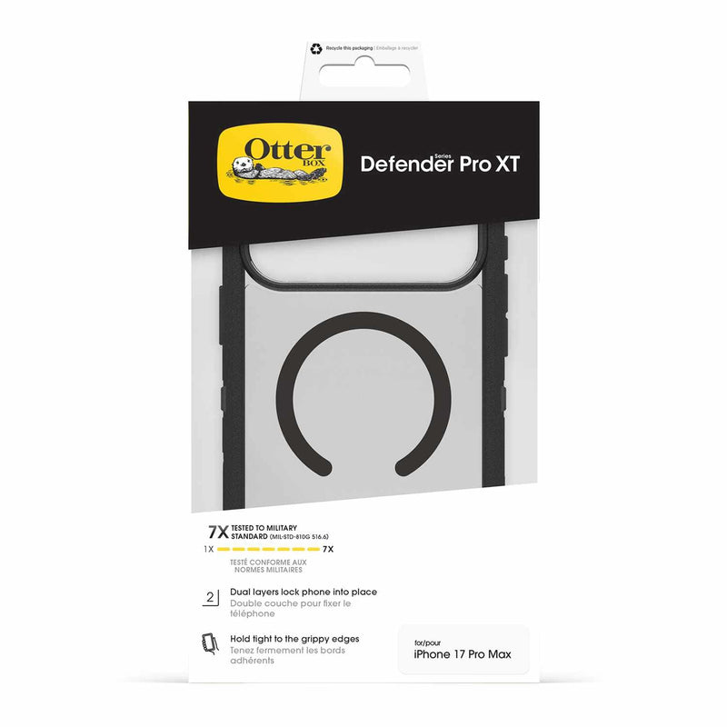 7798469 Defender Pro XT Clear MagSafe Case w/Camera Control iPhone 17 Pro Max Dark Side (Black)