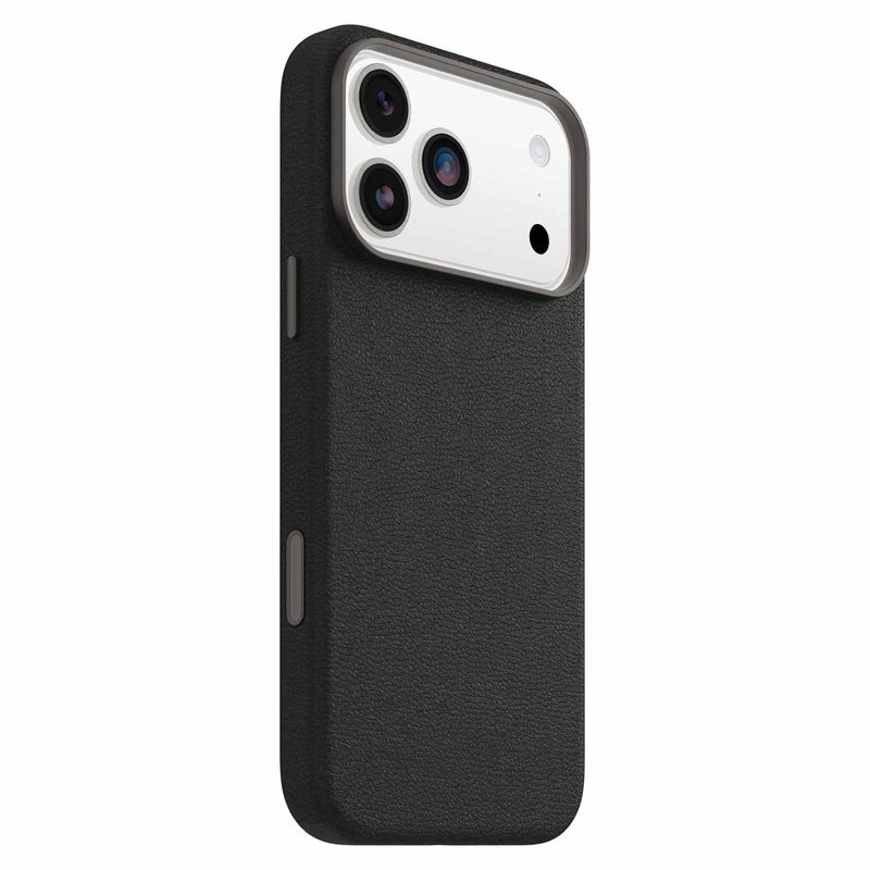7799060 Symmetry Cactus Leather MagSafe Case w/Camera Control iPhone 17 Pro Max Noir Ash (Black)