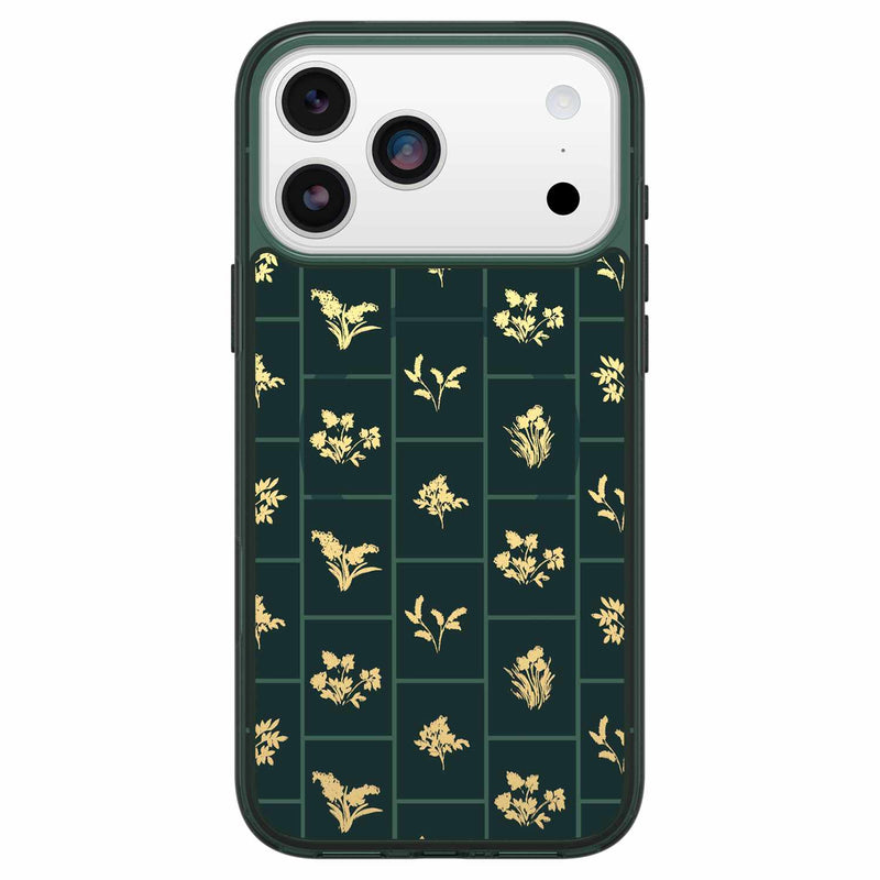 7798906 Symmetry Clear MagSafe Case w/Camera Control iPhone 17 Pro Max Golden Bloom (Green)