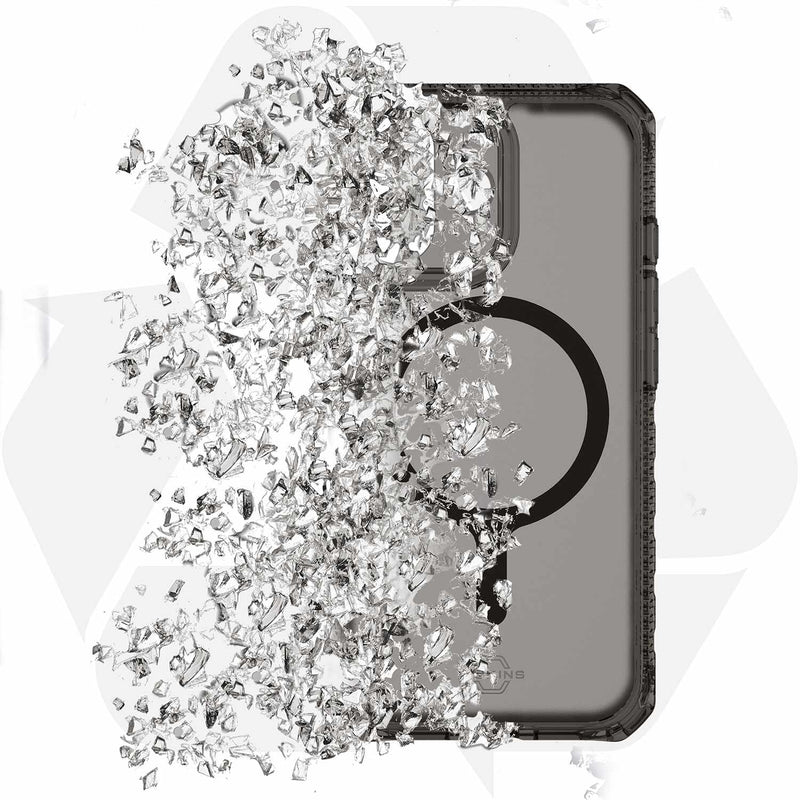 ITSKINS Hybrid_R Vapor MagSafe Case Smoke for iPhone 17