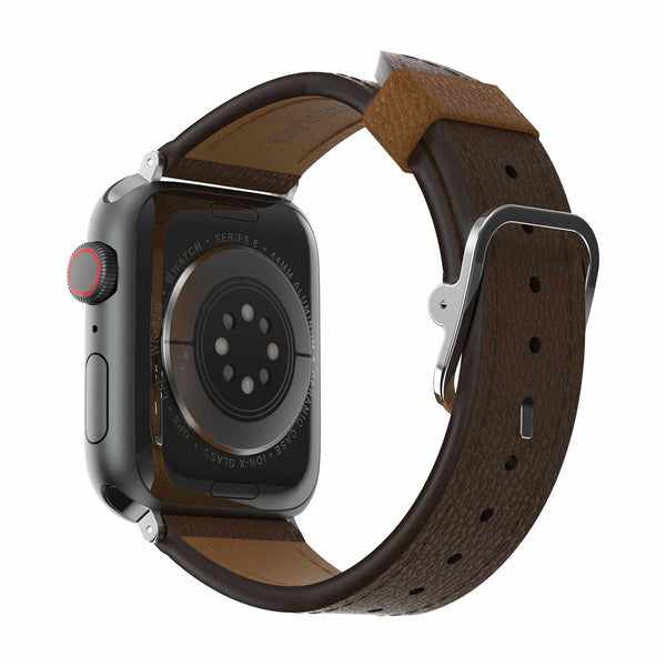 7795602 Symmetry Cactus Leather Watch Band Apple Watch 45/44/42 mm Rich Adobe