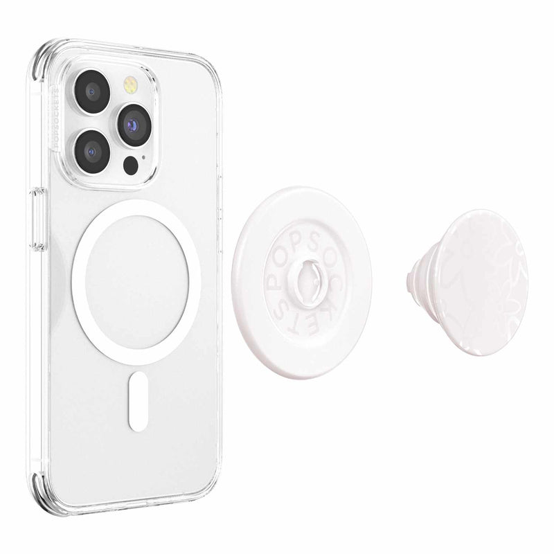 807028 PopGrip For MagSafe Round with Adapter Ring Horchata