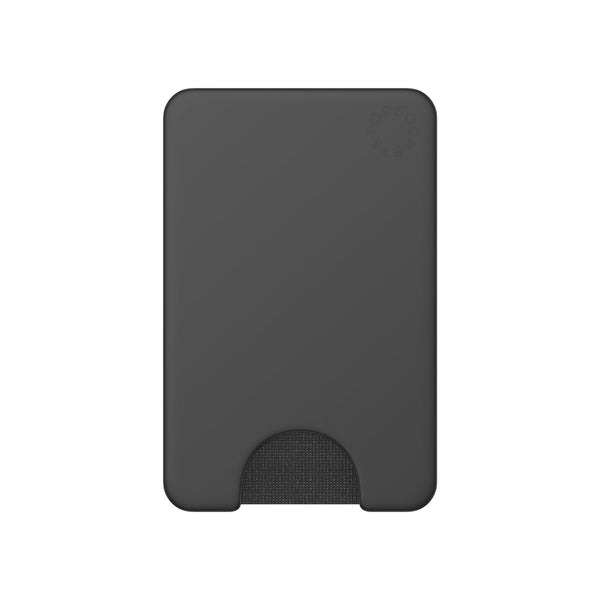 PopSockets PopWallet For MagSafe Round with Adapter Ring Black