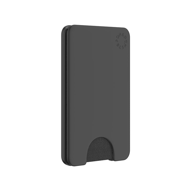 PopSockets PopWallet For MagSafe Round with Adapter Ring Black