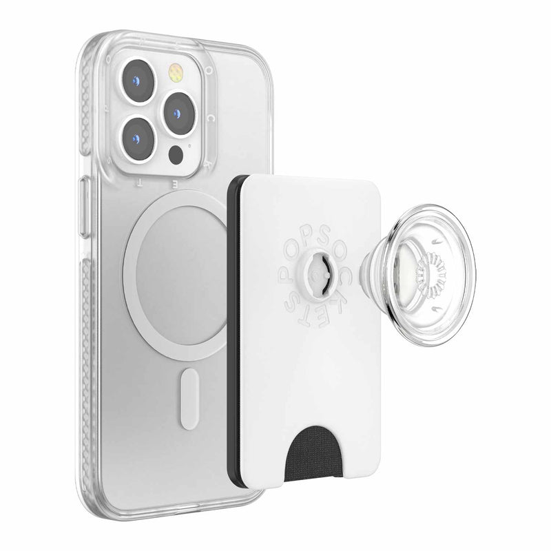 806926 PopWallet+ For MagSafe Round with Adapter Ring White/Clear