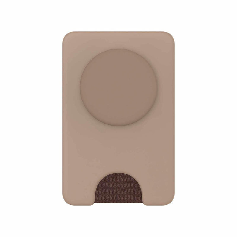 807087 PopWallet+ for MagSafe with Adapter Ring Latte Soft Touch