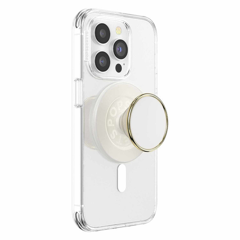 808938 PopGrip For MagSafe Round with Adapter Ring Coconut Creme
