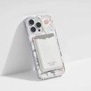 KS053070 Magnetic Wallet Compatible with MagSafe White Glitter