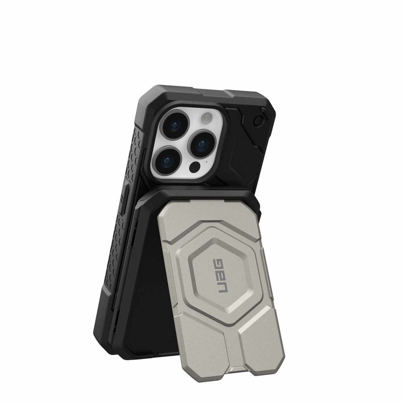 964442114040 Magnetic Wallet with Kickstand for MagSafe Black/Titanium