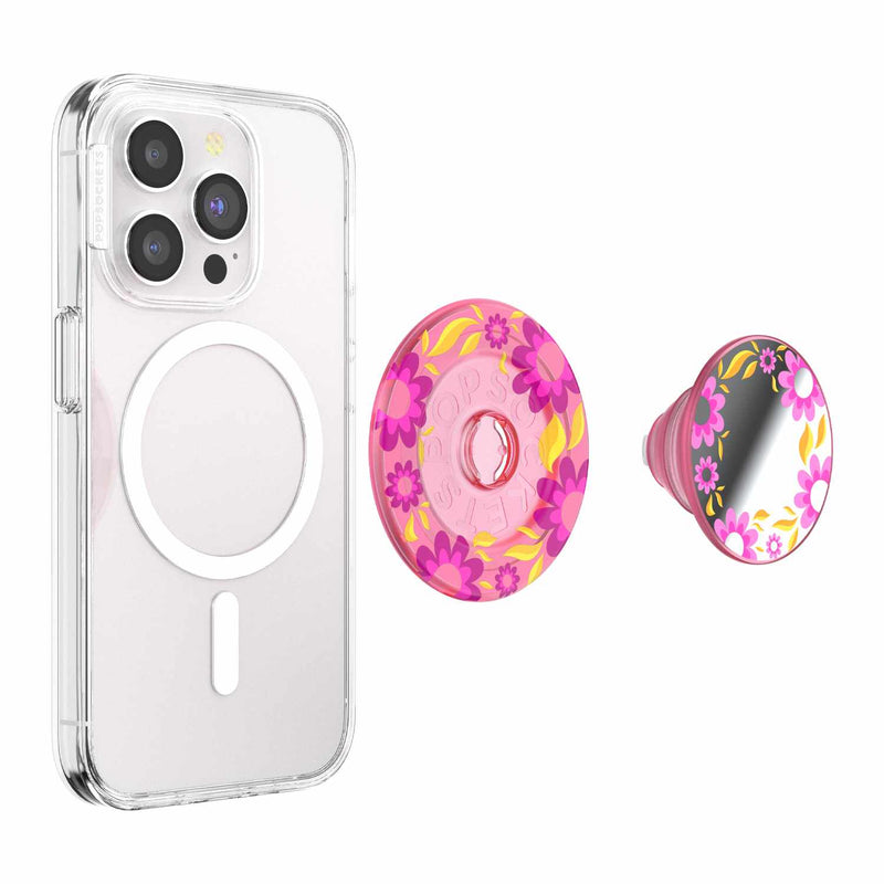 807309 PopGrip for MagSafe Round with Adapter Ring Pink Relief