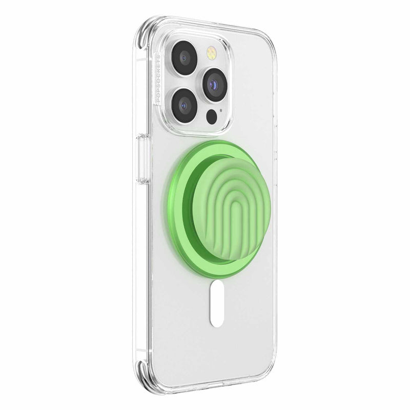 808927 PopGrip for MagSafe Round with Adapter Ring PopOut Curves Matcha Dew