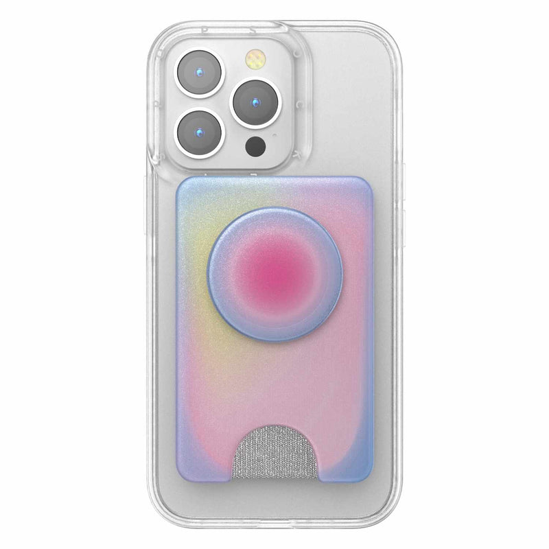 806867 PopWallet+ For MagSafe Round with Adapter Ring Aura