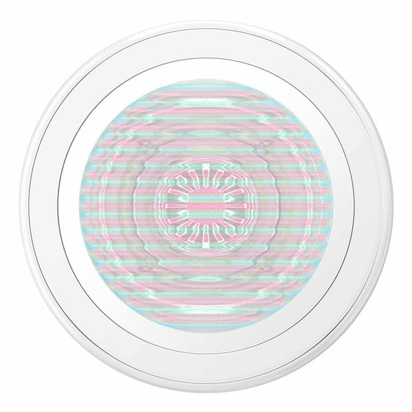 PopSockets PopGrip for MagSafe Round with Adapter Ring Fluted Opalescent
