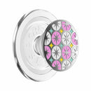 PopSockets PopGrip for MagSafe Round with Adapter Ring Enamel Atomic Wallpaper