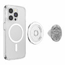 PopSockets PopGrip for MagSafe Round with Adapter Ring Enamel Silver Mandala