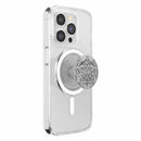 PopSockets PopGrip for MagSafe Round with Adapter Ring Enamel Silver Mandala