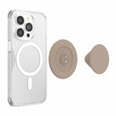 PopSockets PopGrip for MagSafe Round with Adapter Ring Soft Touch Latte