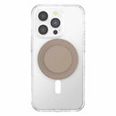 PopSockets PopGrip for MagSafe Round with Adapter Ring Soft Touch Latte