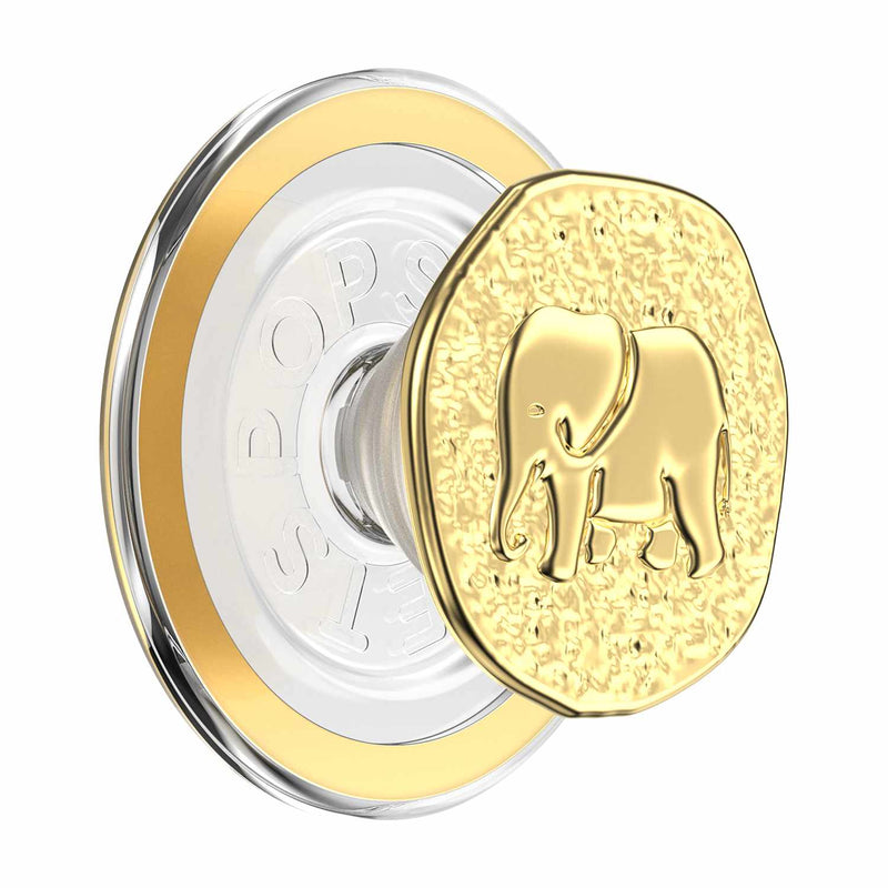 807489 PopGrip for MagSafe Round with Adapter Ring Enamel Elephant Token
