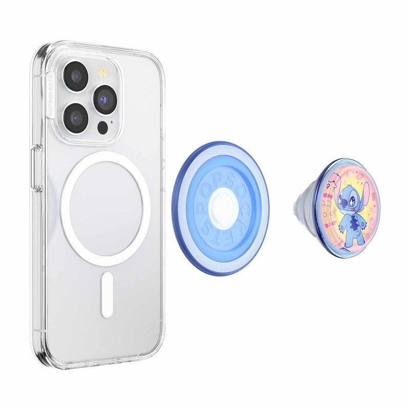 PopSockets PopGrip For MagSafe Round with Adapter Ring Jelly Star Stitch